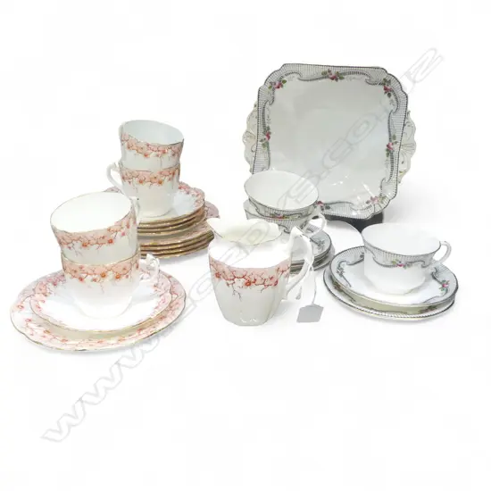 2 PART SHELLEY CHINA TEASETS