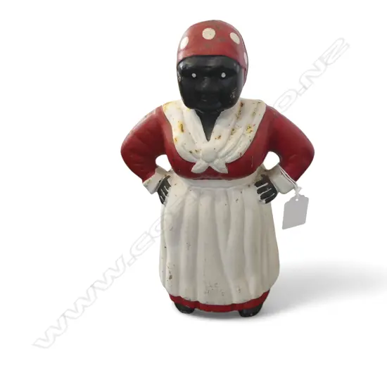 ANTIQUE AMERICANA CAST IRON AUNT JEMIMA MONEY BOX H.260mm