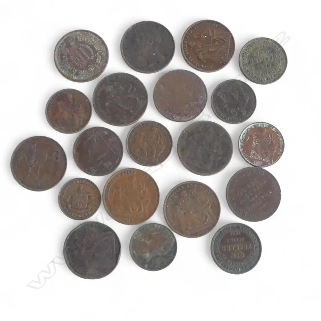 COLLECTION 20 OLD NZ TOKENS Image 1++