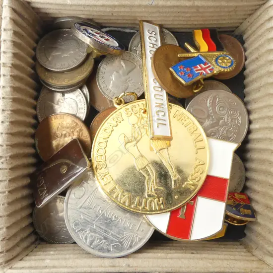 ASST. COINS, PINS, etc