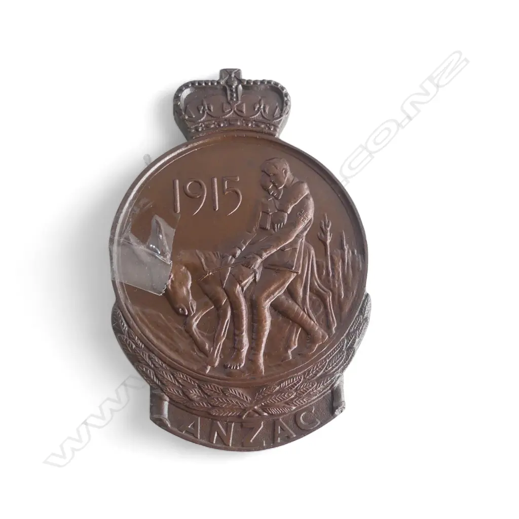 1967 ANZAC GALLIPOLI MEDALLION F. A. RICH 75x50mm, CASED Image 1++