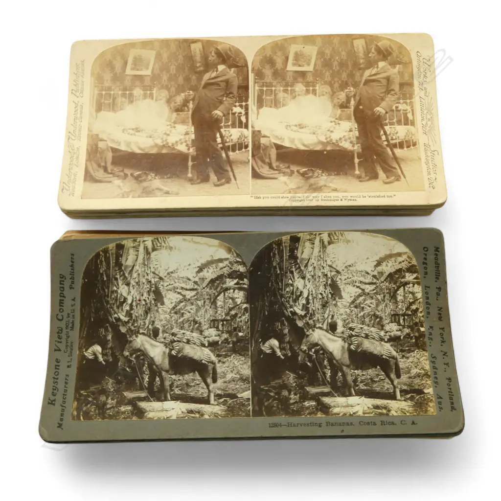 ASST. STEREOSCOPE CARDS MAINLY ARCHITECTURAL Image 1++