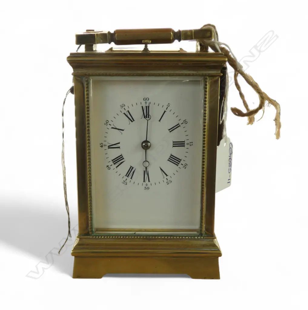 BRASS CARRIAGE CLOCK REPEATER H.155mm Image 1++