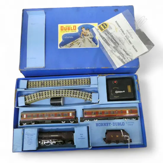 VINTAGE BOXED HORNBY DUBLO ELECTRIC TRAIN SET L490MM