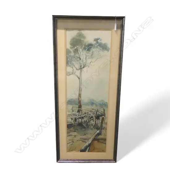 ALEXANDER HILLS, COUNTRY SCENE, W/C, 730x240mm