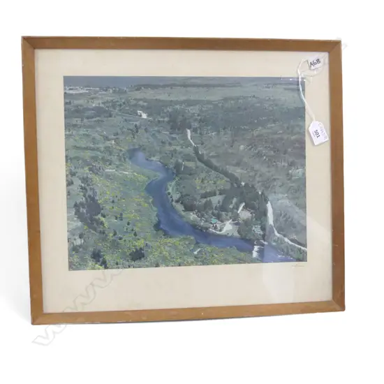 WHITES AVIATION; HUKA LODGE TAUPO, HAND SIGNED 290x370mm