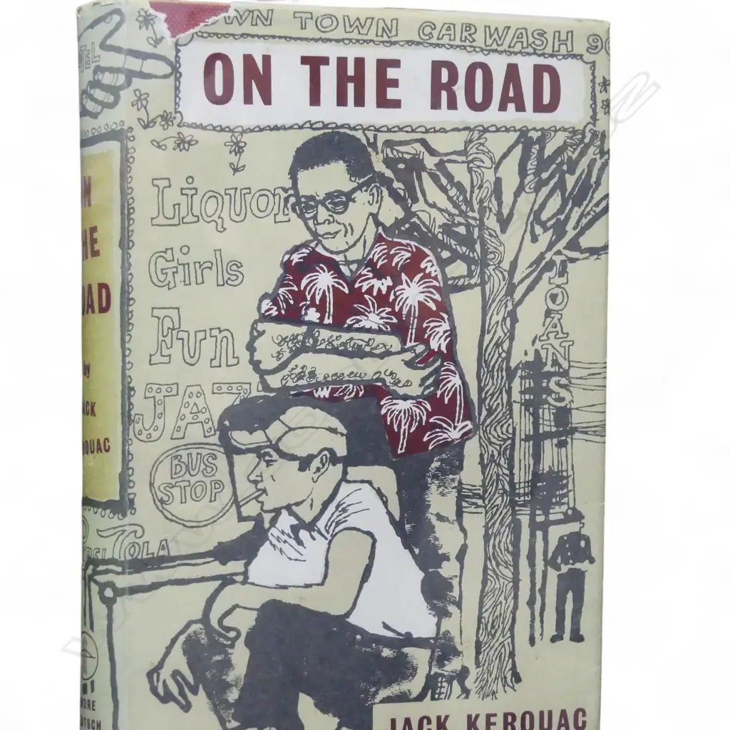 FRAMED PRINT OF BOOK; JACK KEROUAC 'ON THE ROAD' 480x330mm Image 1++