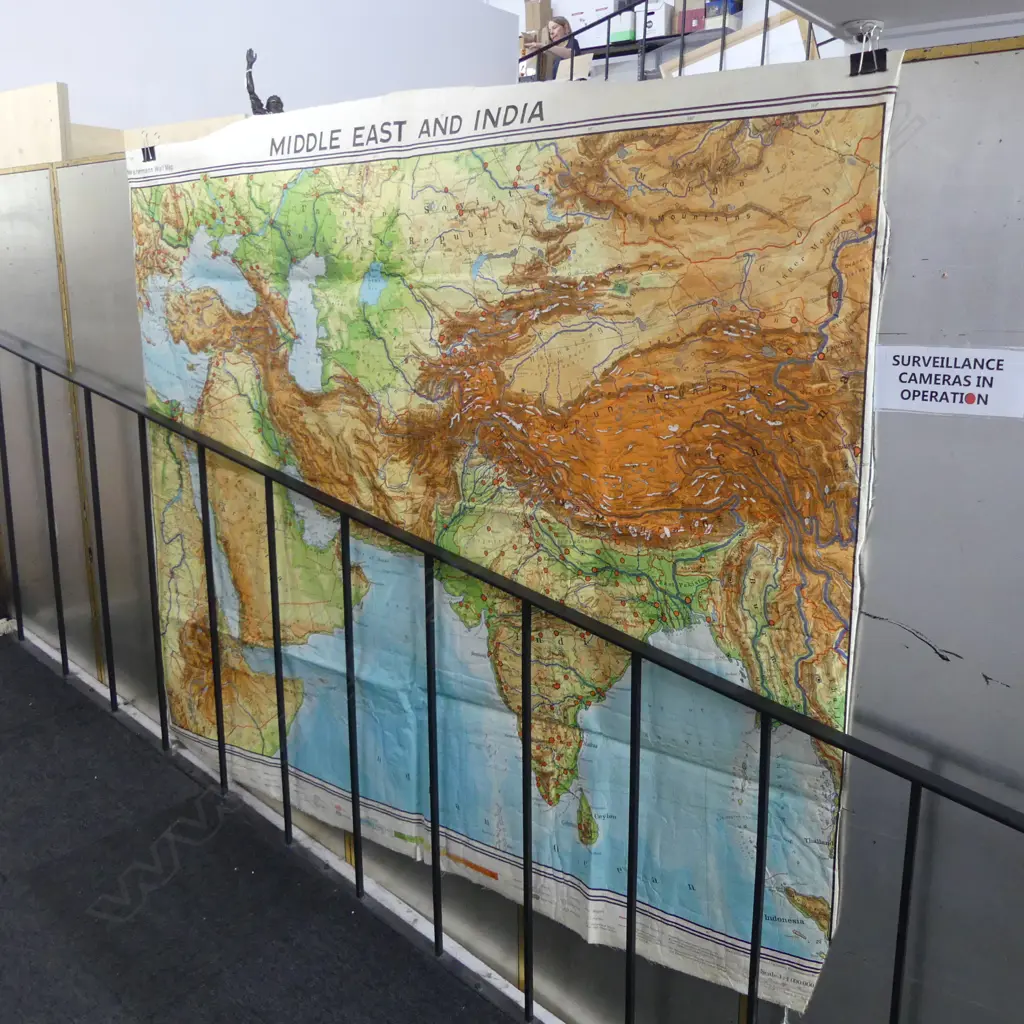 LG MAP, WAXED PAPER ON CLOTH, GEORG WESTERMANN, BRUNSWICK Image 1++