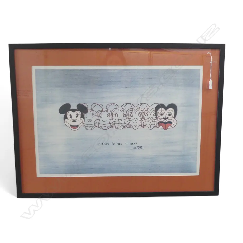 DICK FRIZZELL 'MICKEY TO TIKI' PRINT 440x660mm Image 1++