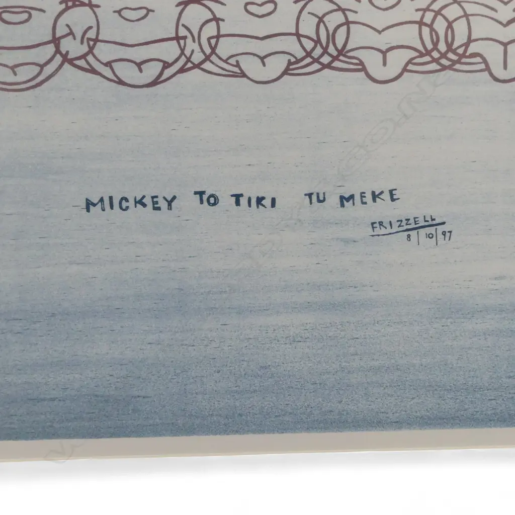 DICK FRIZZELL 'MICKEY TO TIKI' PRINT 440x660mm Image 1++