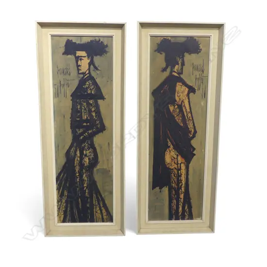 2 BERNARD BUFFET PRINTS 790x240mm