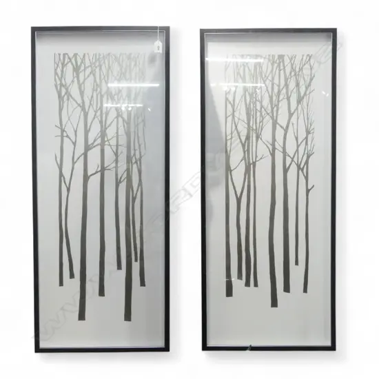 PR MODERN DECORATIVE TREE PRINTS 1000x420mm EACH OVERALL SIZE