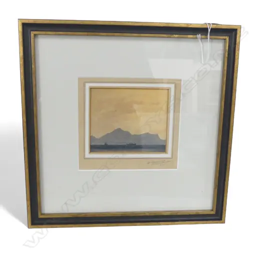 F. GREGORY, SEASCAPE WC 1941 SIGNED & DATED 100x115mm