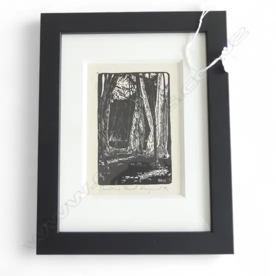 Herbert R Tornquist (1897-1969) 'Smith’s Bush' wood engraving signed and entitled 112 x 70mm. Ex John Perry Collection.