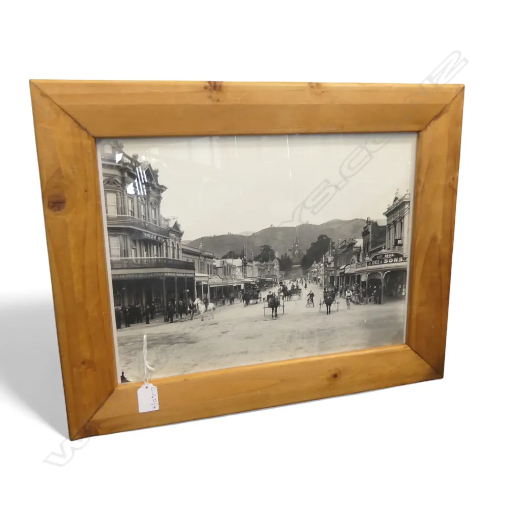 REPRODUCTION PHOTOGRAPH, TRAFALGAR ST NELSON c.1900 295x400mm  Image 1++