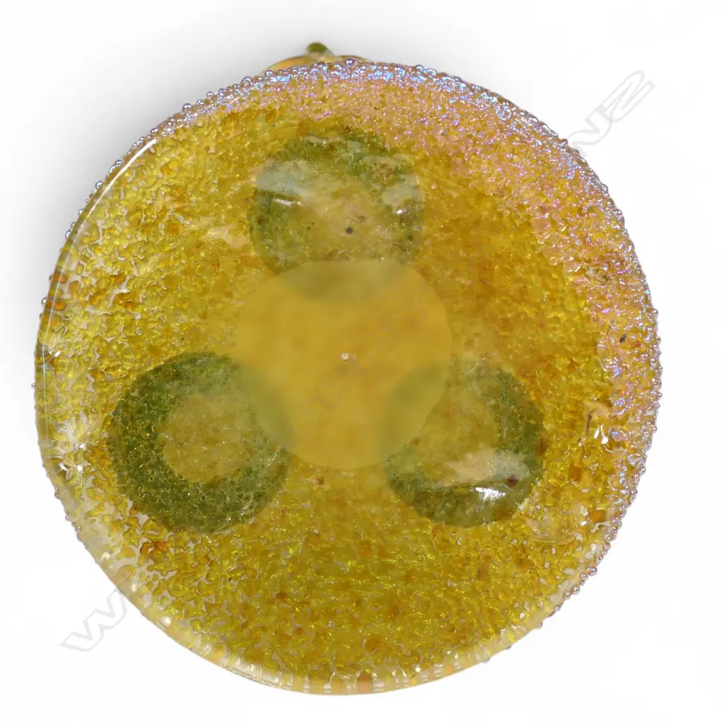 LOETZ TYPE TRIPLE COLUMN IRREDESCENT GLASS VASE H.145mm Image 1++