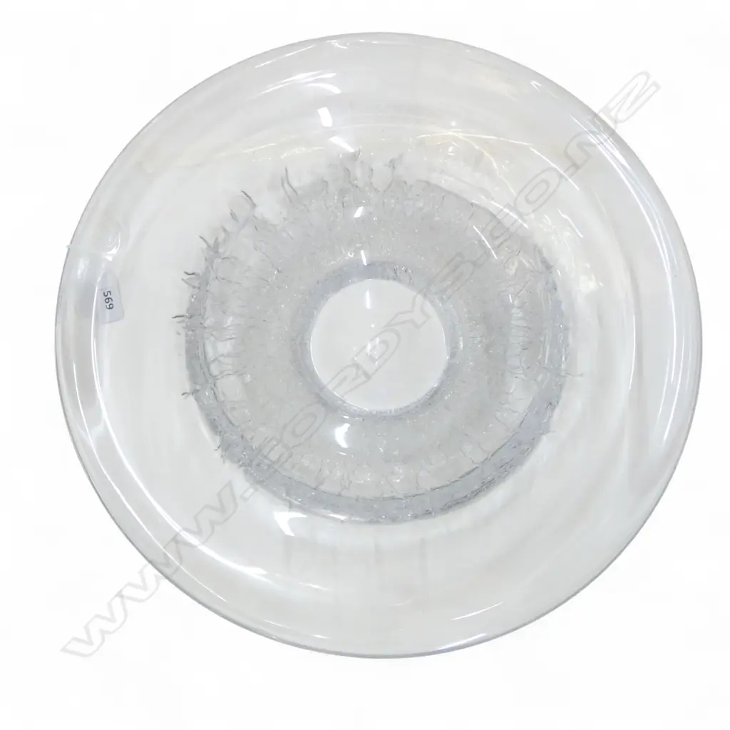 KOSTA BODA BOWL CRACKLE EFFECT signed base Dia.345mm Image 1++