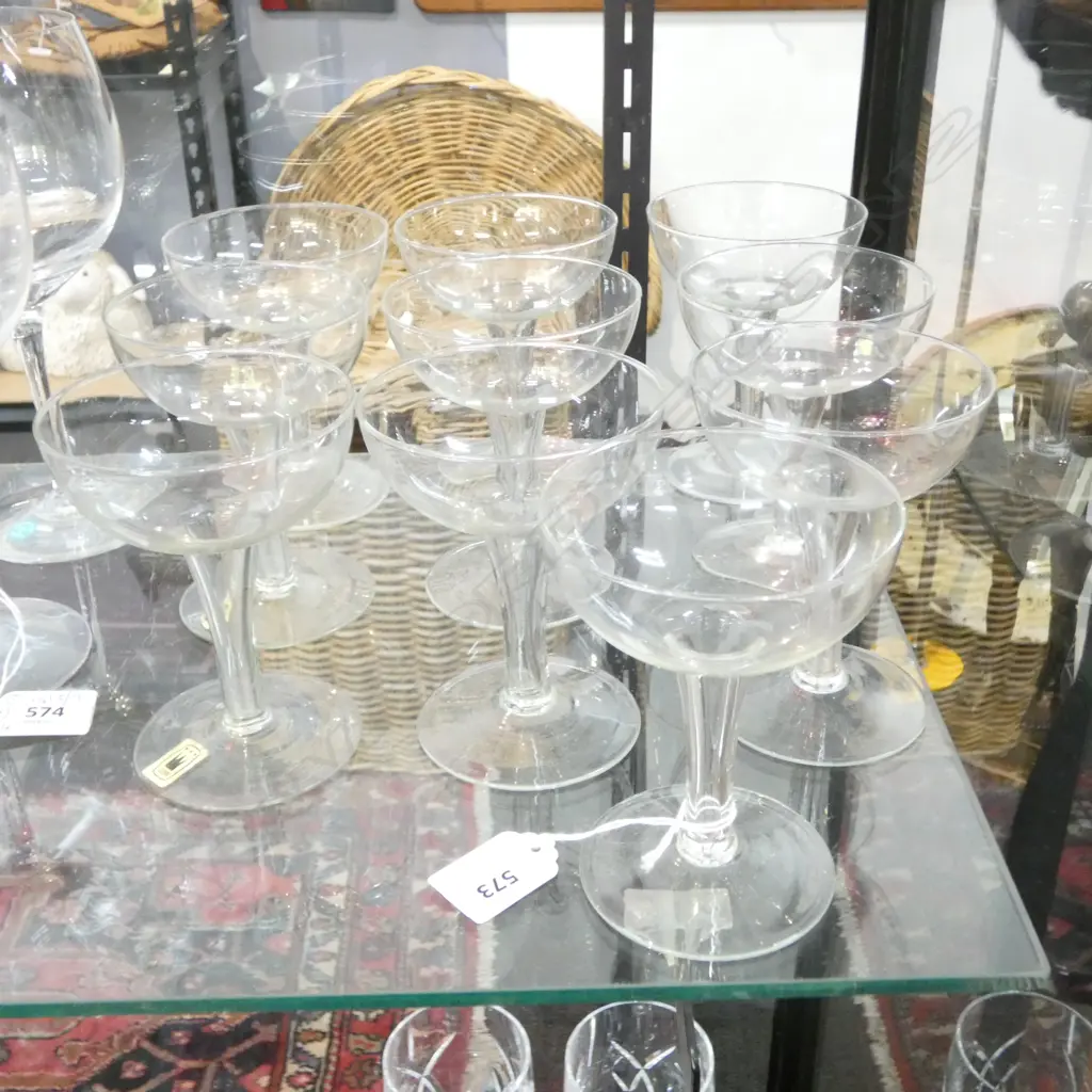 10 HOLLOW STEM CHAMPAGNE GLASSES H.115mm Image 1++