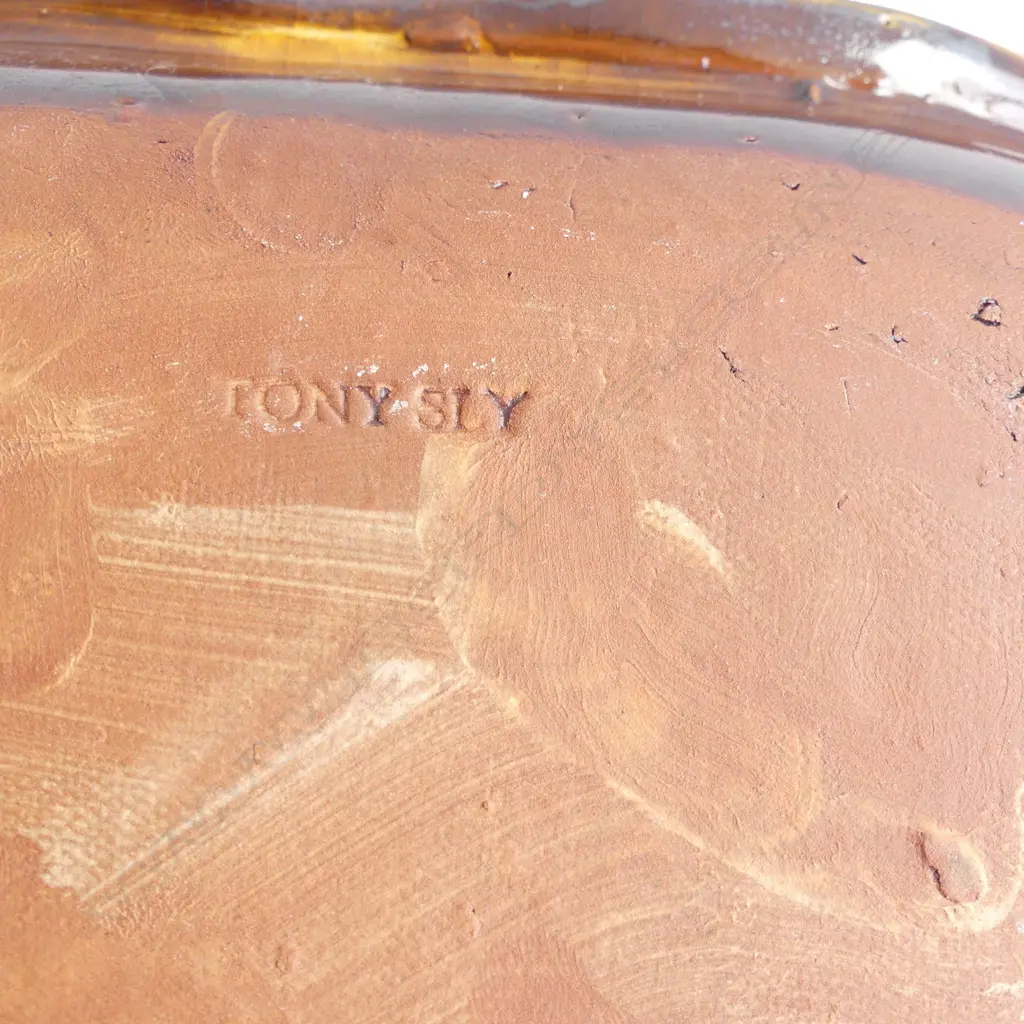 TONY SLY STUDIO POTTERY PLATTER W.460mm Image 1++