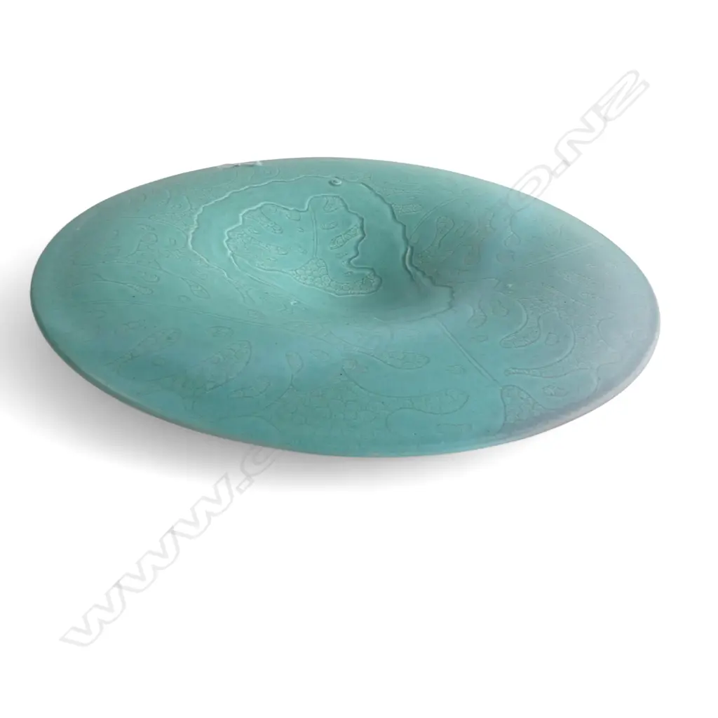 KEUM SUN LEE PALE FLARED BOWL w KORU DESIGNS, Dia.430mm, H.110mm Image 1++