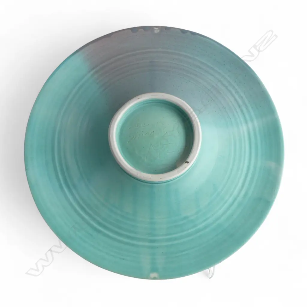 KEUM SUN LEE PALE FLARED BOWL w KORU DESIGNS, Dia.430mm, H.110mm Image 1++