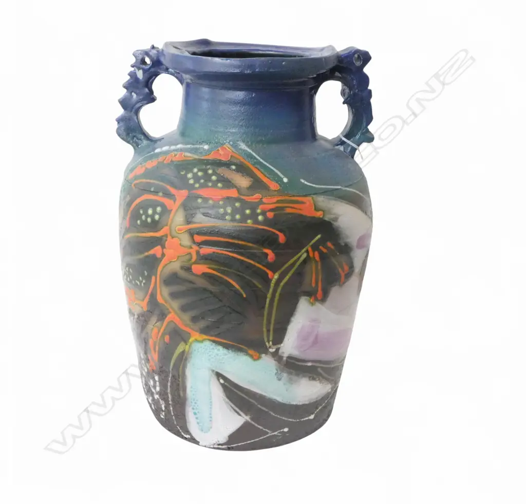 BARRY BALL STUDIO POTTERY FLOOR POT H.430mm Image 1++