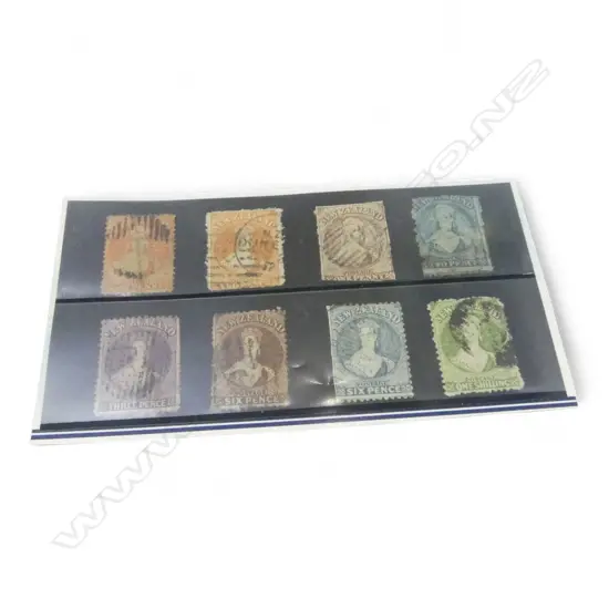 8 NZ FULL FACE QUEEN STAMPS