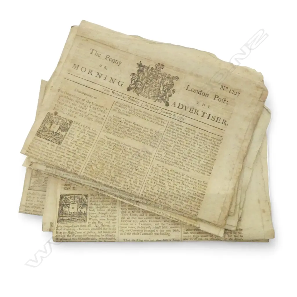 14 C.1750 LONDON NEWSPAPERS Image 1++