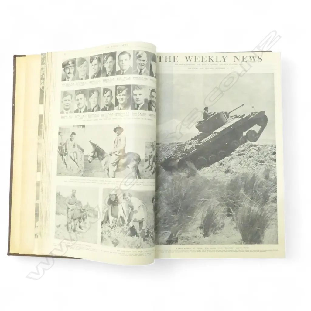 BOUND VOL. WEEKLY NEWS SEPT 1941 - SEPT 1942 WWII YEARS Image 1++