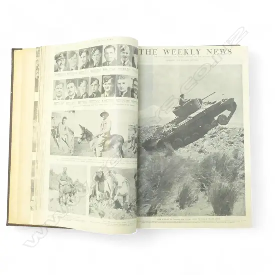 BOUND VOL. WEEKLY NEWS SEPT 1941 - SEPT 1942 WWII YEARS