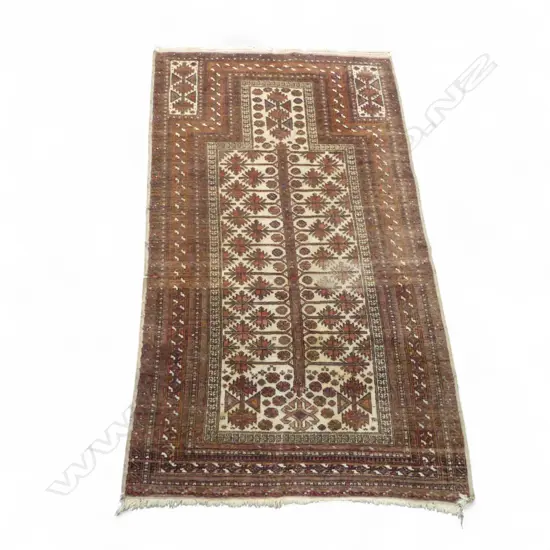 HAND KNOTTED ALL WOOL PRAYER RUG 900 x 1600mm