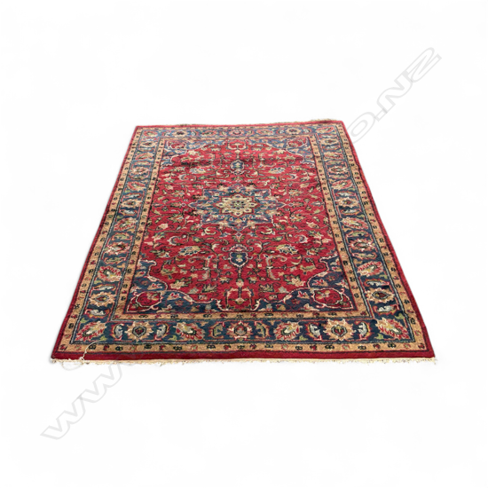 HAND KNOTTED WOOL PILE RUG