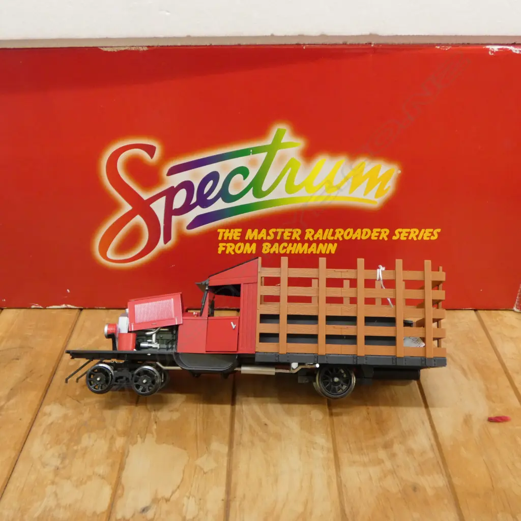 BACHMANN 'SPECTRUM' RAIL TRUCK 1:20.3 #82394 L.320mm, BOXED Image 1++