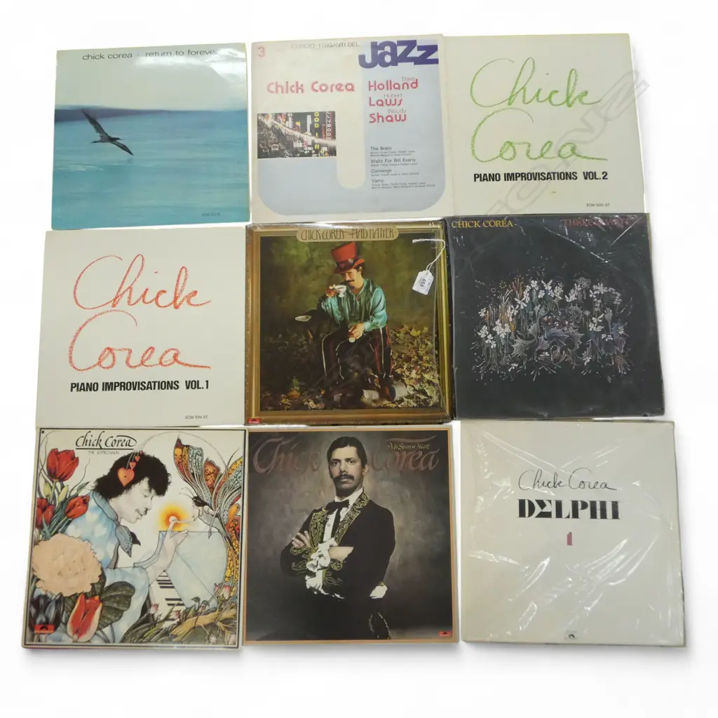 ASST. CHICK COREA JAZZ LPs Provenance: Ex Collection Wellington Choy Image 1++