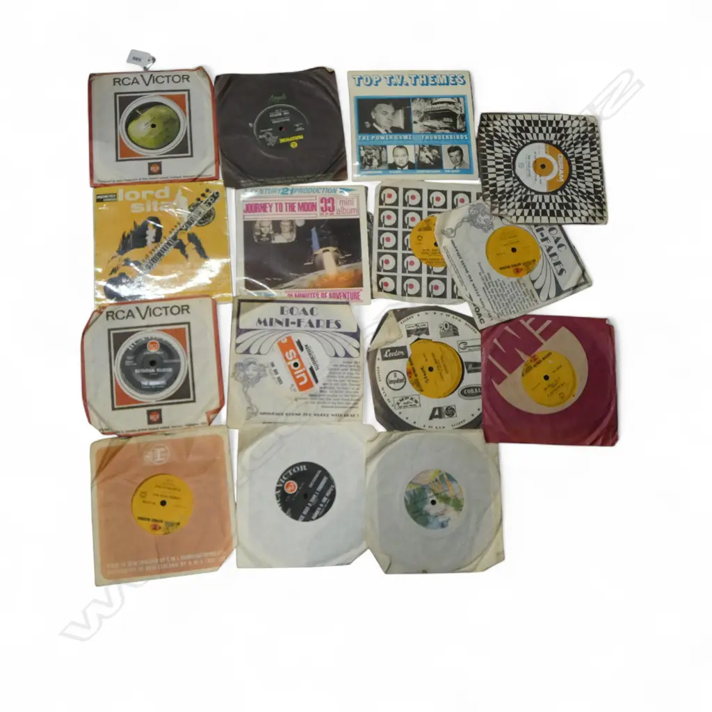 ASST. 45s RECORDS; BEATLES ETC Image 1++