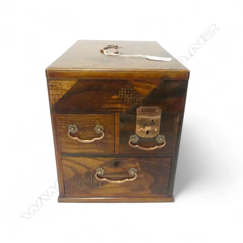 JAPANESE INLAID WORK BOX 280x180x205mm Image 1++