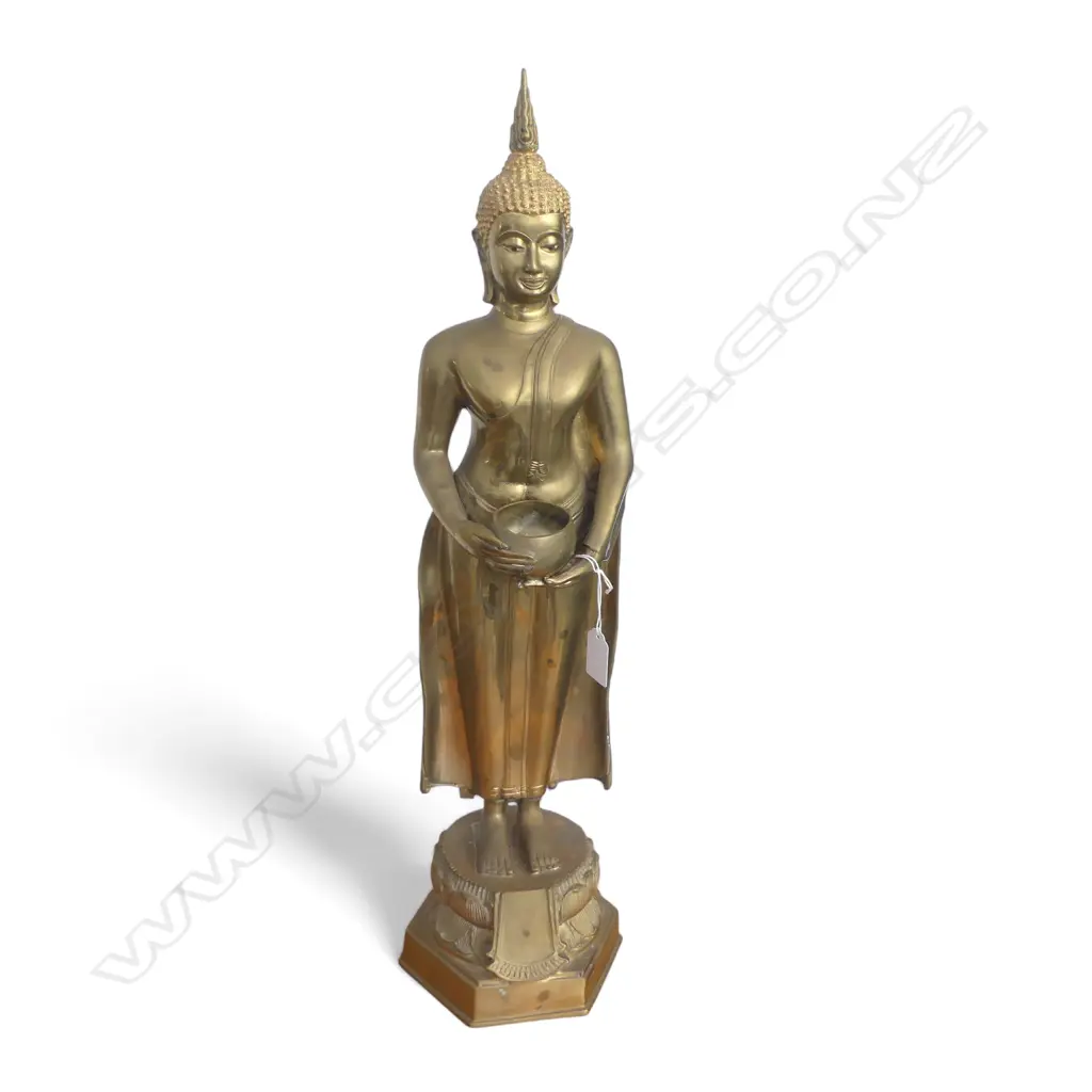 TALL BRASS THAI BUDDHA H.610mm Image 1++