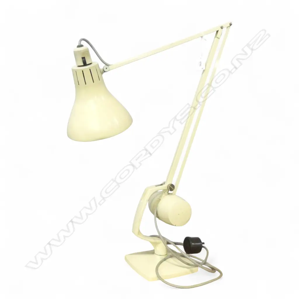 VINTAGE ANGLEPOISE LAMP cream finish with counter balance weight Image 1++