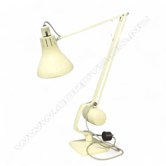 VINTAGE ANGLEPOISE LAMP cream finish with counter balance weight