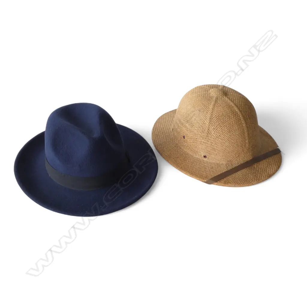 VINTAGE PITH HELMET + OTHER HAT Image 1++