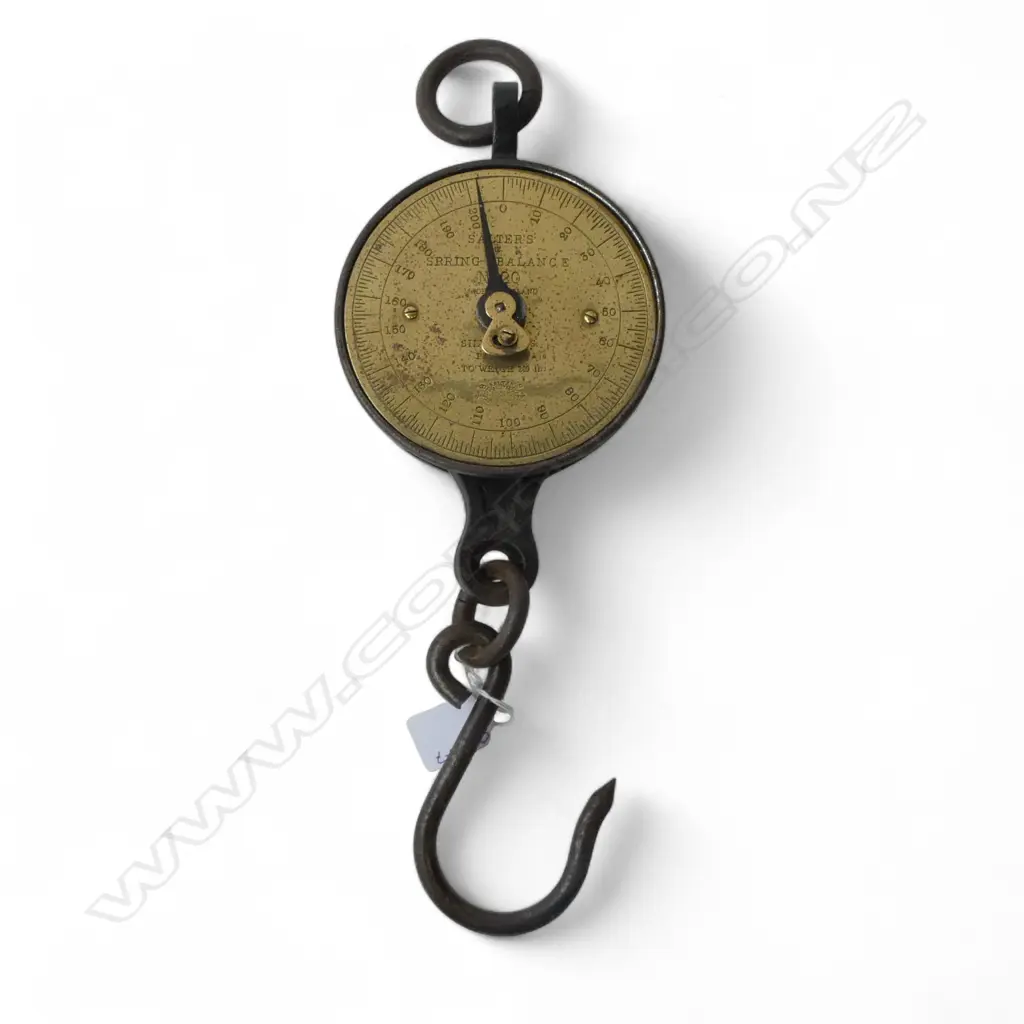 VINTAGE SALTER'S SPRING BALANCE/SCALE H.420mm Image 1++