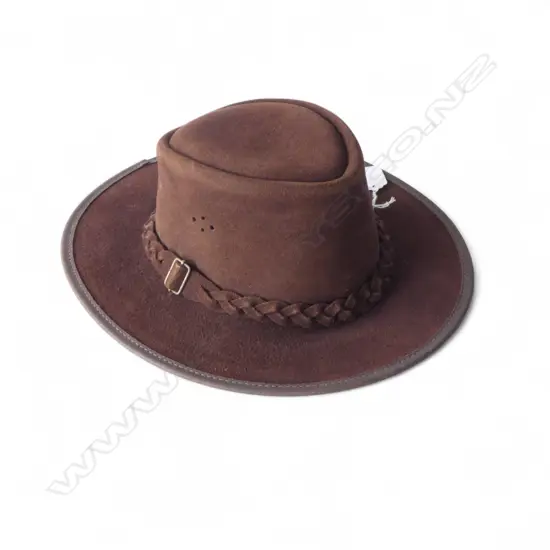 LEATHER SUEDE HAT size S