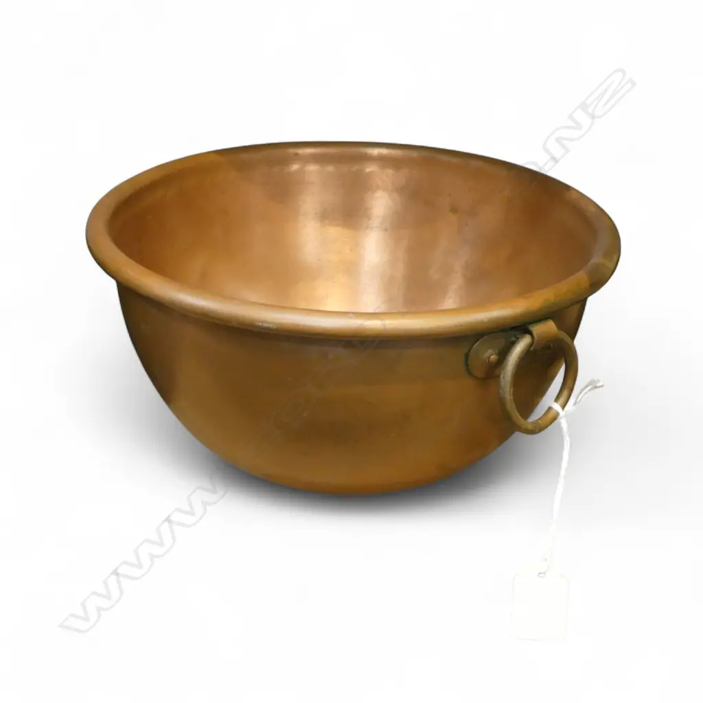VINTAGE FRENCH COPPER BOWL 260mm dia Image 1++