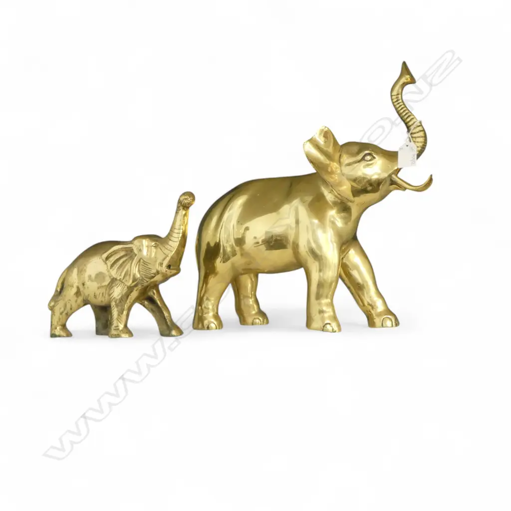 2 BRASS ELEPHANTS H.360mm Image 1++