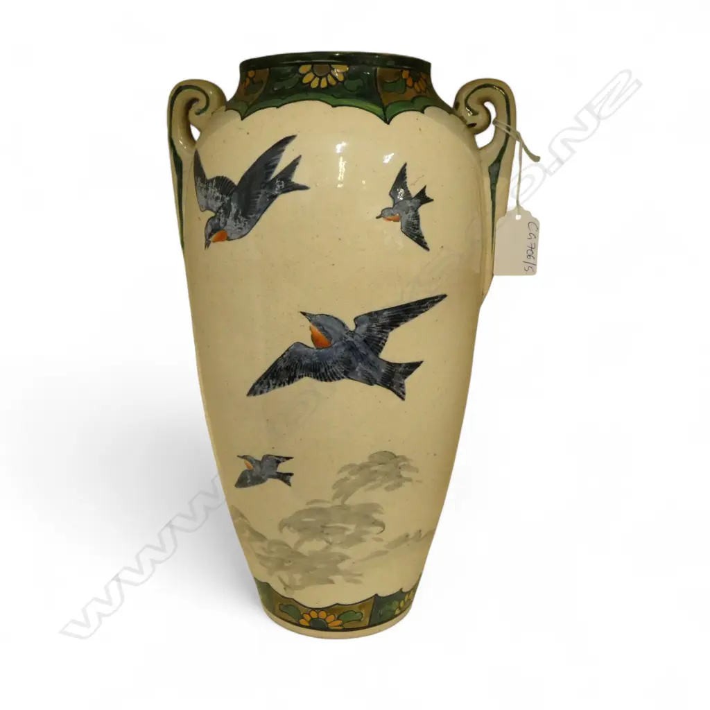 VASE w. ORIENTAL DESIGN H.305mm Image 1++