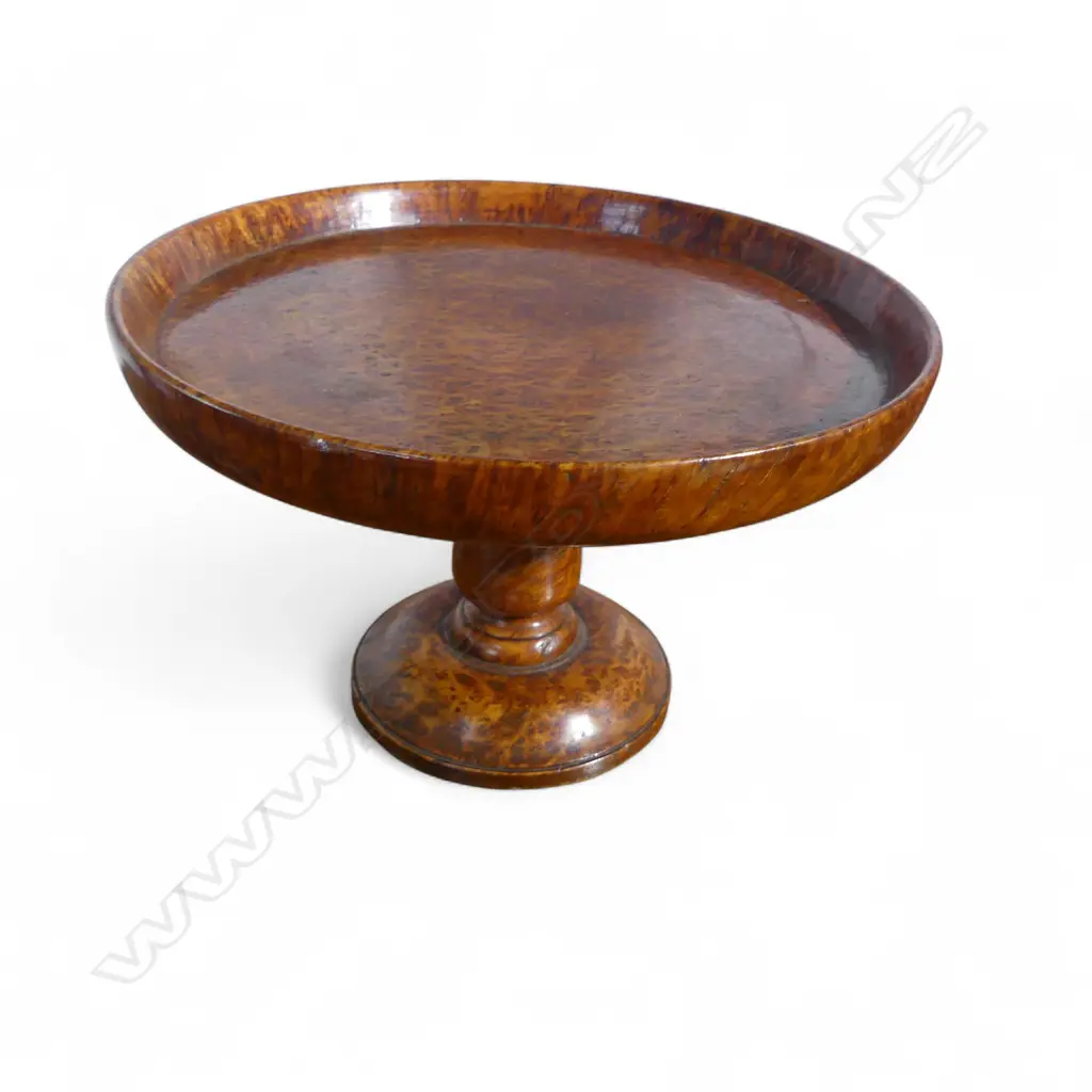 TURNED BURR WOOD COMPORT H.150mm Image 1++