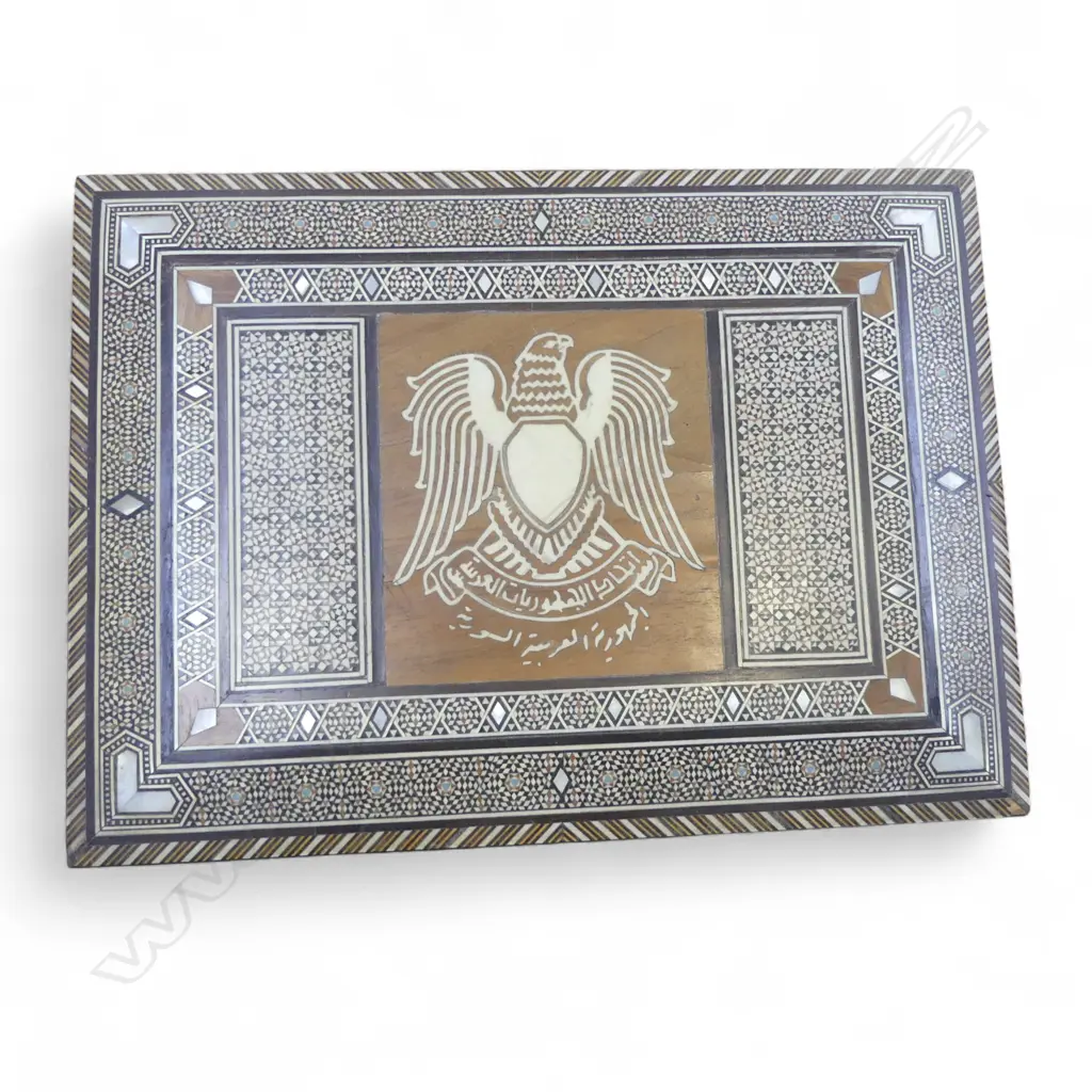 BONE & MOP INLAID MIDDLE EASTERN BOX 350x255x95mm Image 1++