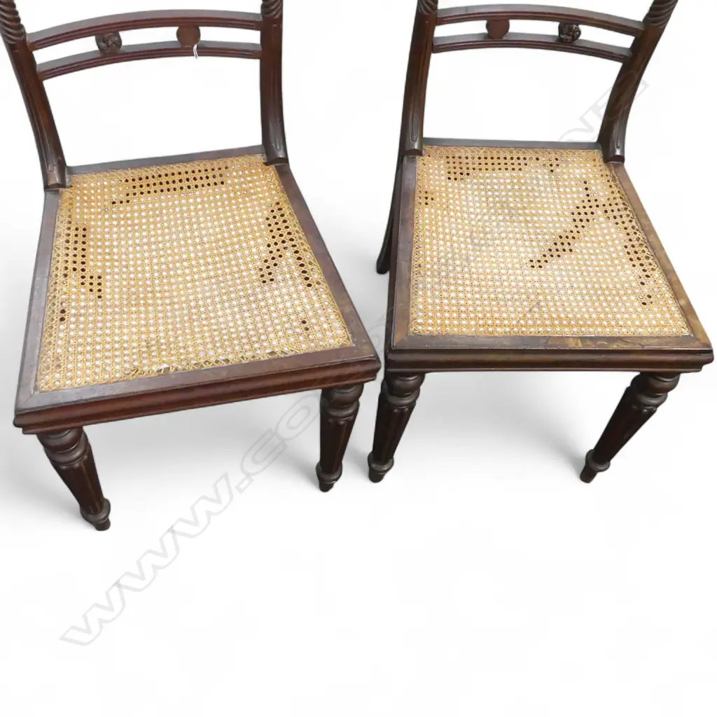 PR ANTIQUE CHAIRS, CANED SEAT Image 1++
