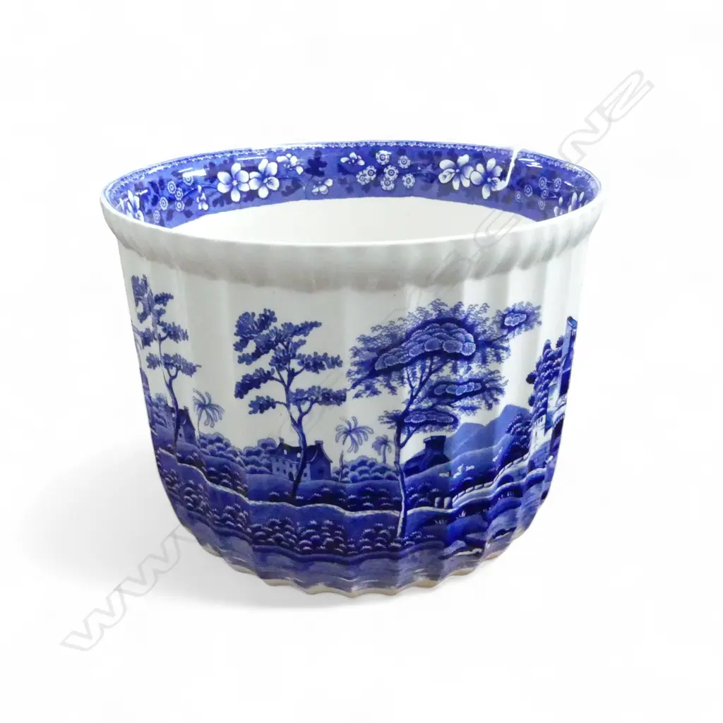 SPODE 'BLUE TOWER' JARDINIERE H.170mm, 210mm Image 1++