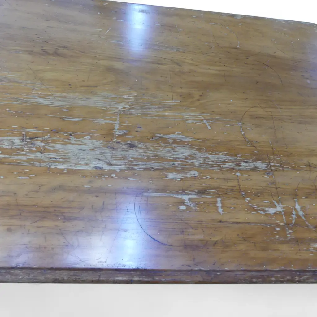 COLONIAL KAURI PLANK TOP DINING TABLE, FAULTS 2120x1175x780mm Image 1++